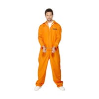 Halloween, Fangeoverall Oransje XL