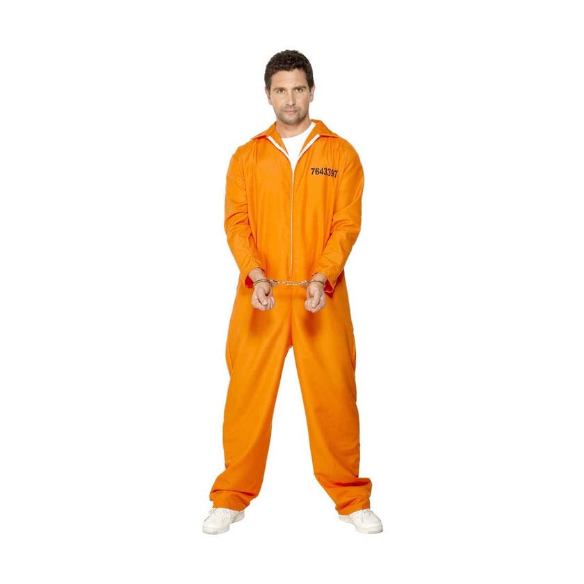 Halloween, Fangeoverall Oransje XL