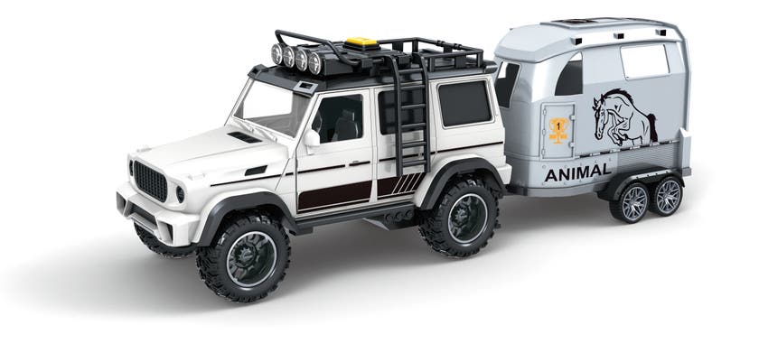 Rapid Speed - Jeep med hestehenger 1:14