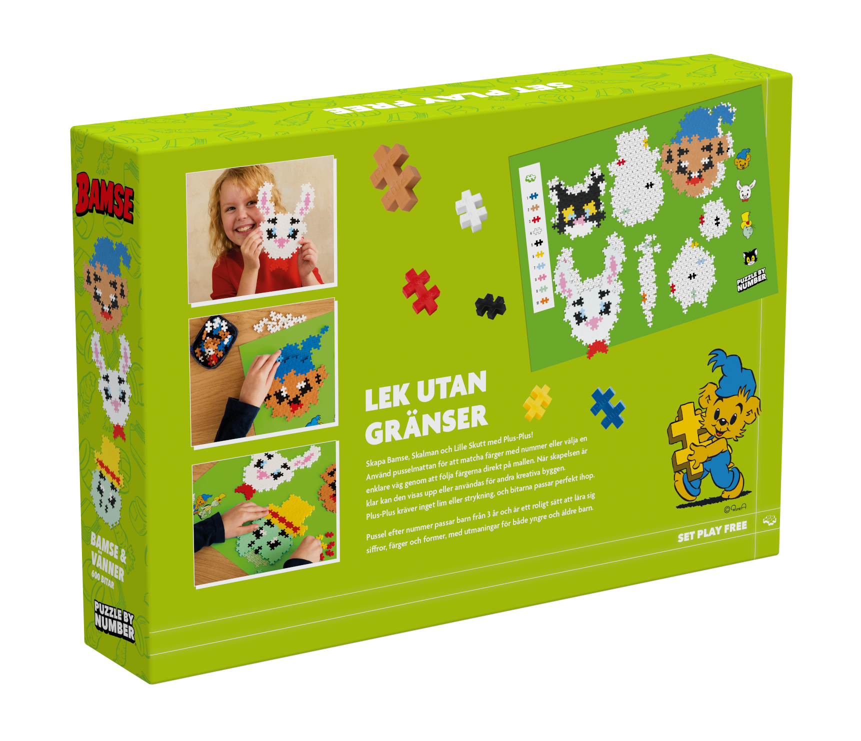 Plus-Plus Bamse & venner 600 stk