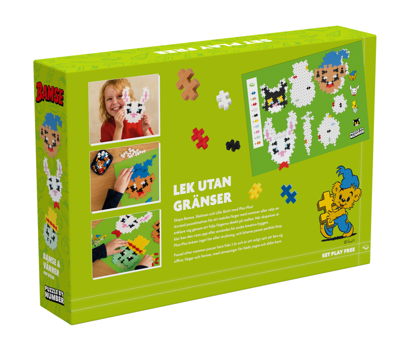 Plus-Plus Bamse & venner 600 stk