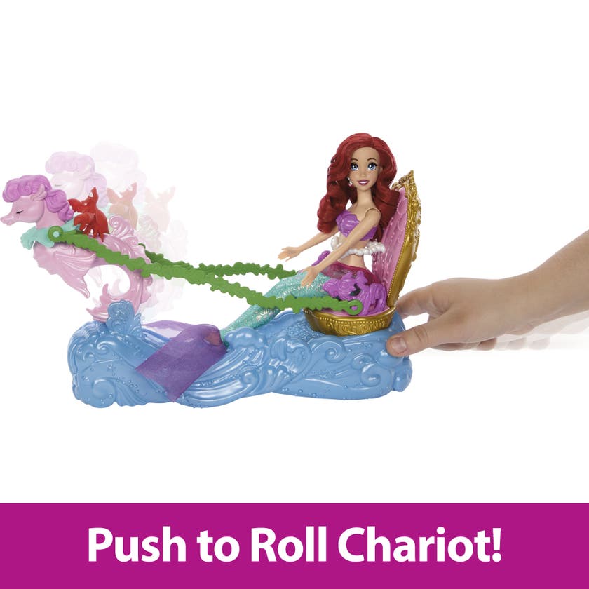 Disney Princess Ariel med vogn og sjøhest