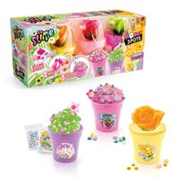 SO SLIME Slime Flower 3-pack – lag fargerike blomsterslimekrukker
