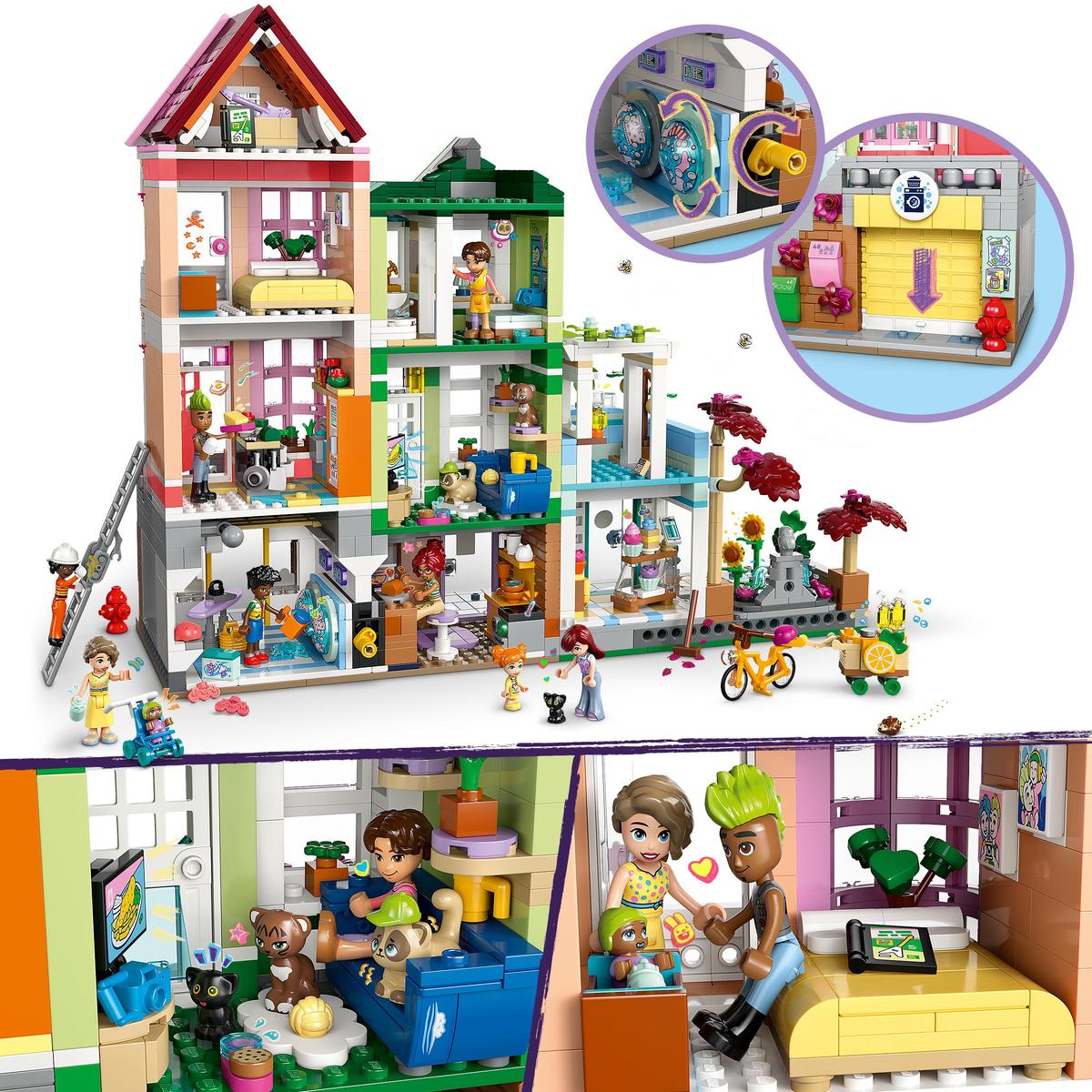 LEGO Friends 42670, Heartlake Citys leiligheter og butikker