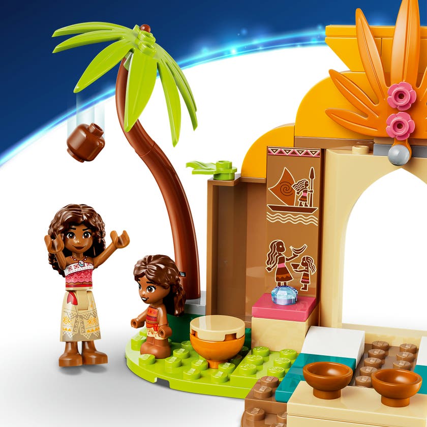 LEGO® ǀ Disney Vaiana Landsbyhus og båt, byggeleke 43282