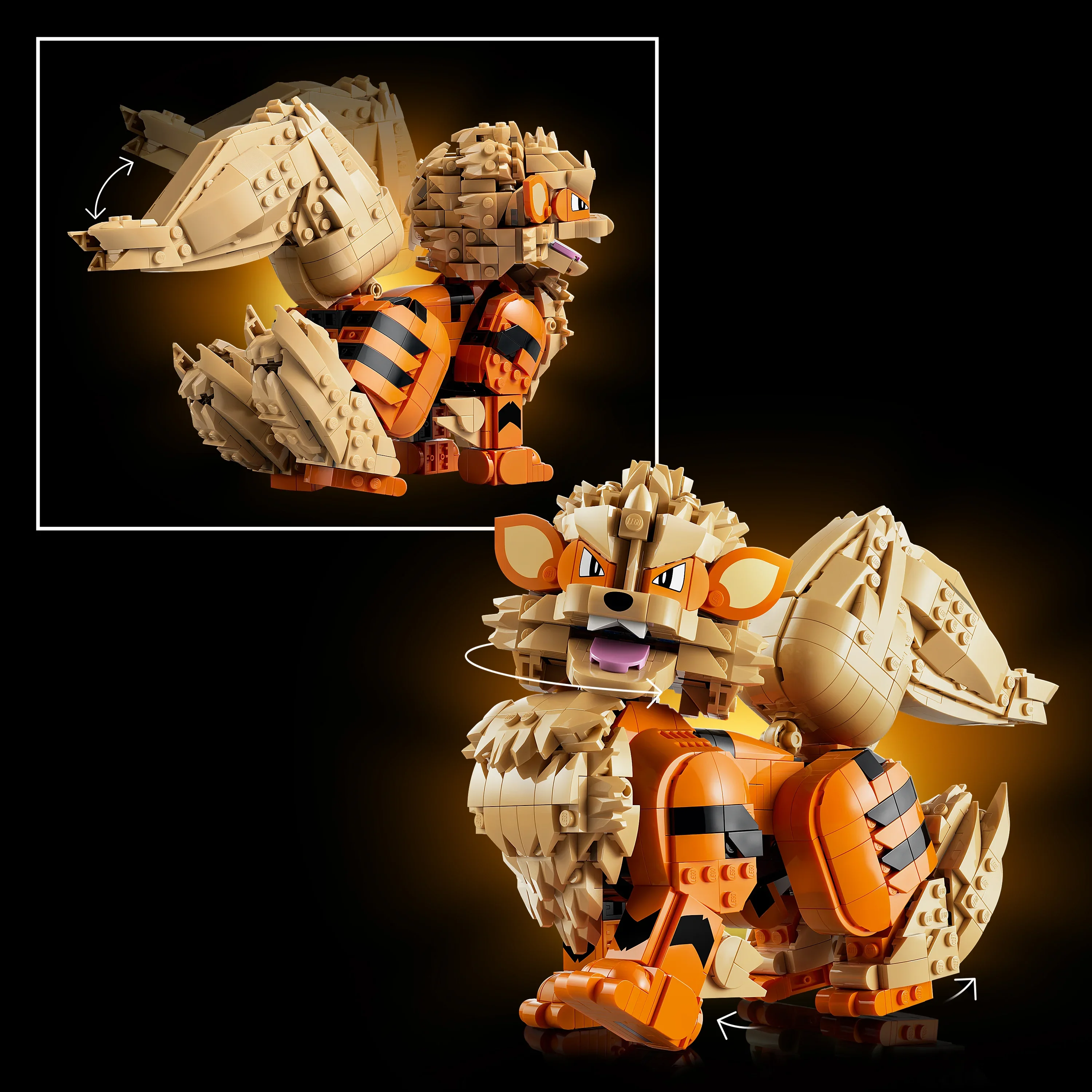 LEGO® Pokémon 72160 Arcanine, Samlerstatue for Voksne