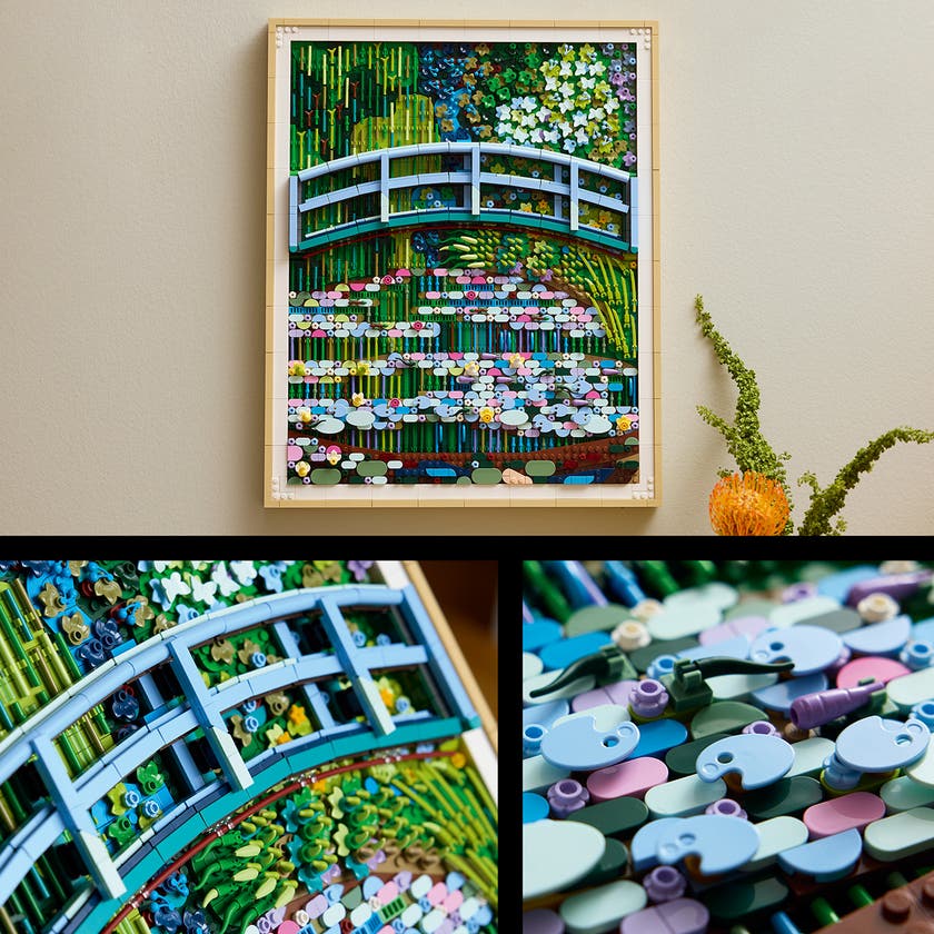 LEGO® Art Claude Monet – Den japanske broen over vannliljedammen. Impresjonistisk veggkunst 31220