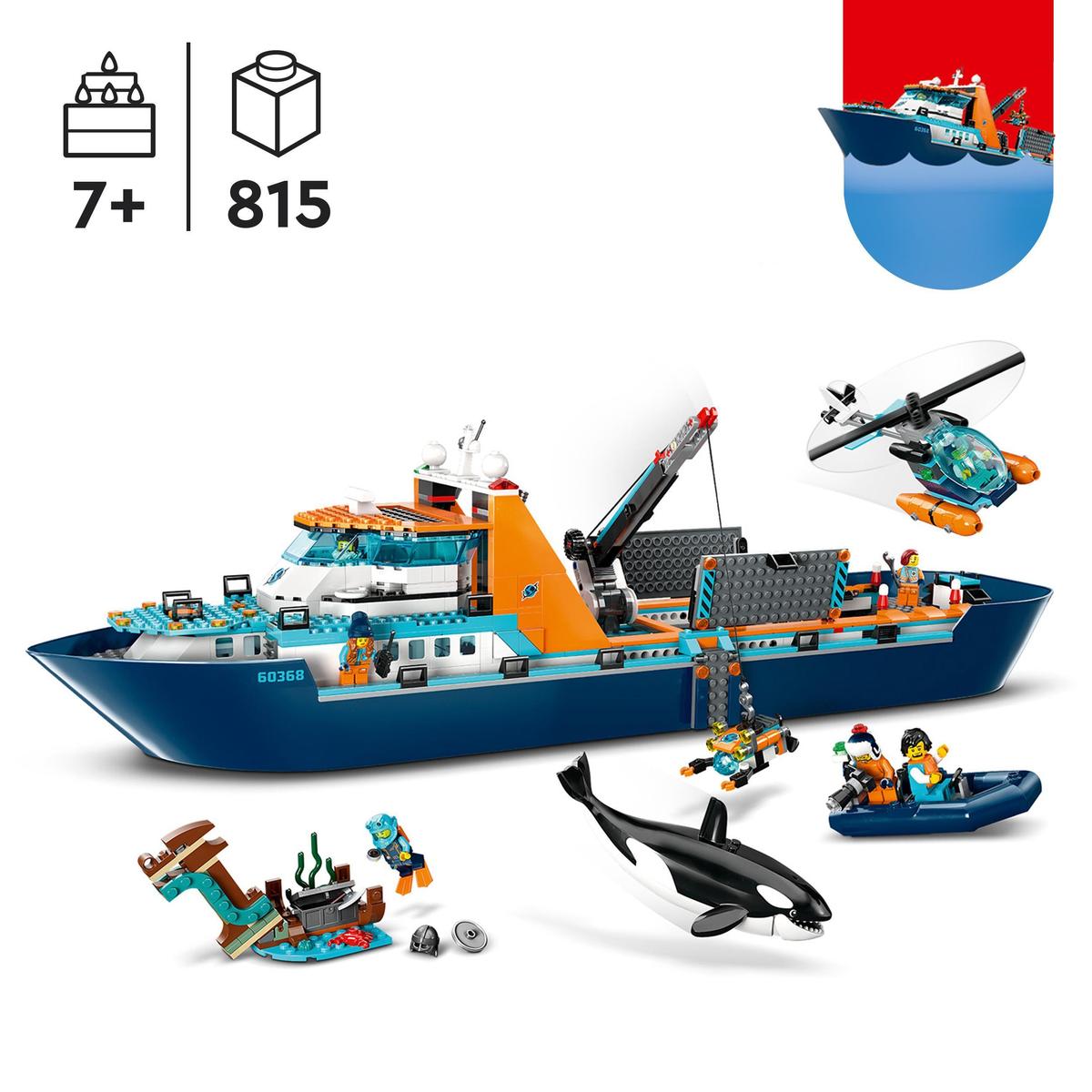 LEGO City 60368, Polarforsker og skip