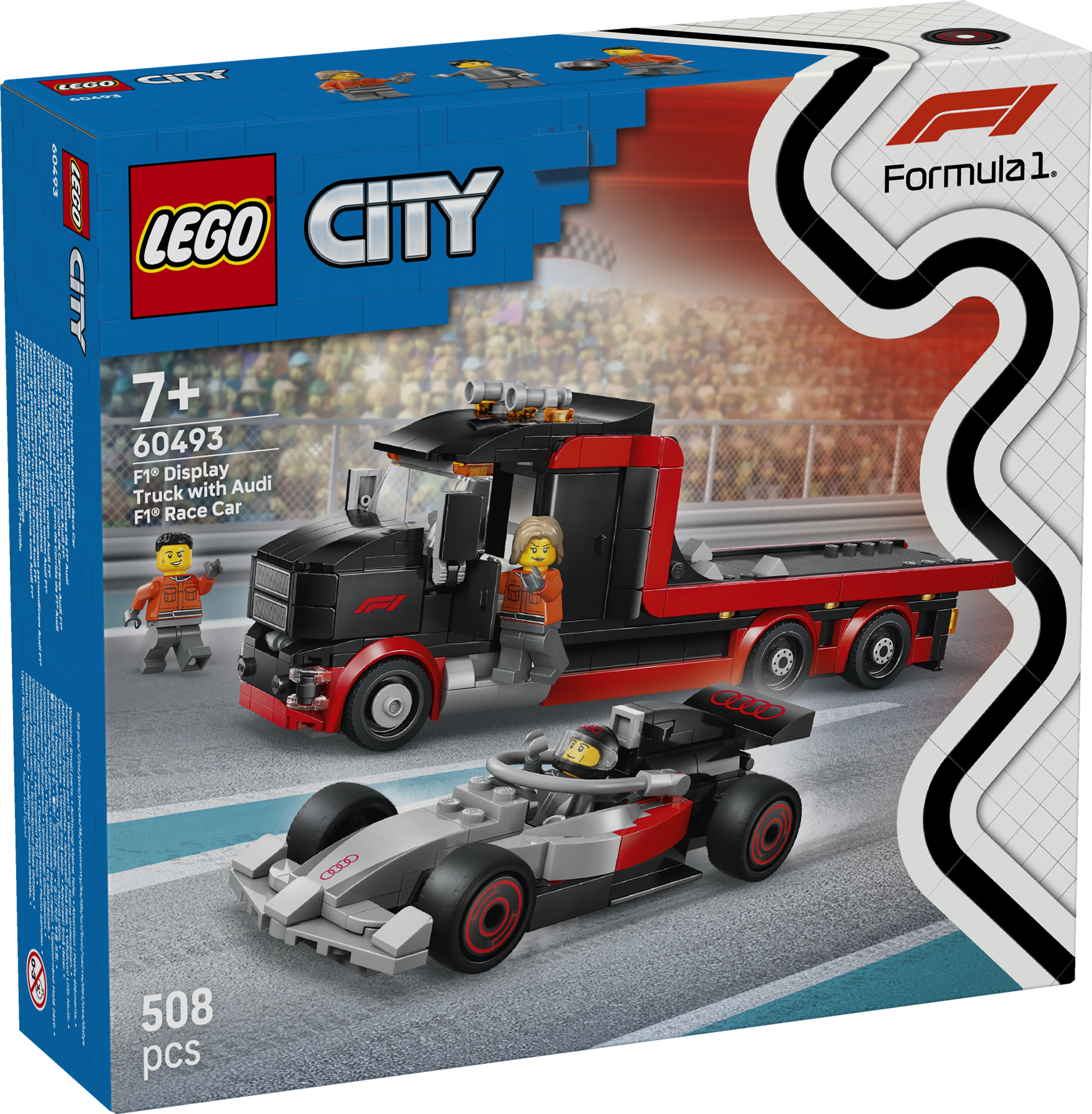 LEGO® City F1®-trailer med Audi F1®-racerbil leke 60493