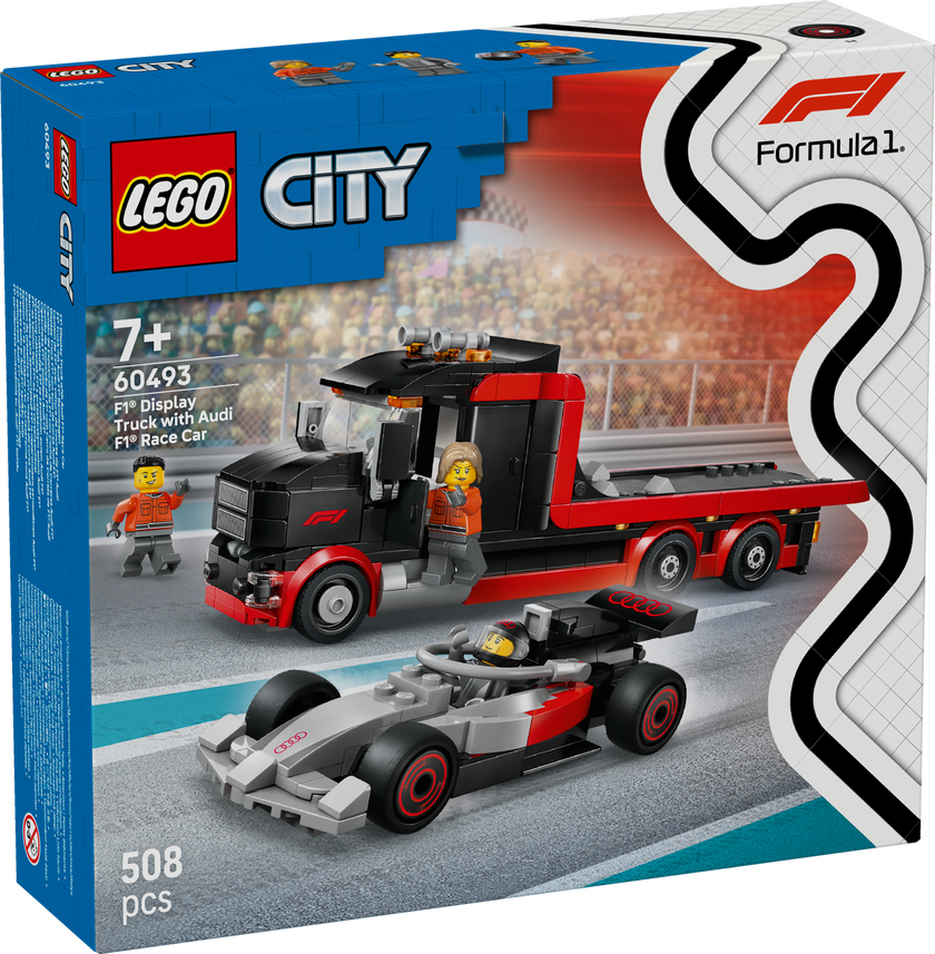LEGO® City F1®-trailer med Audi F1®-racerbil leke 60493
