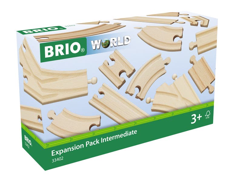 BRIO Påbyggingssett Skinner og sporveksler