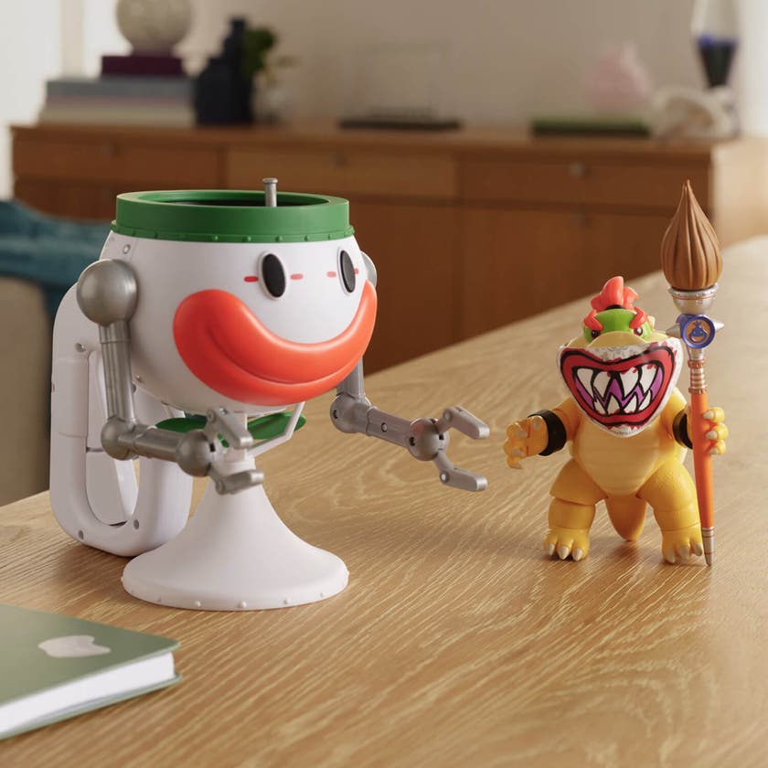 Super Mario 2 Movie Bowser Jr figur med Clown Car 13 cm