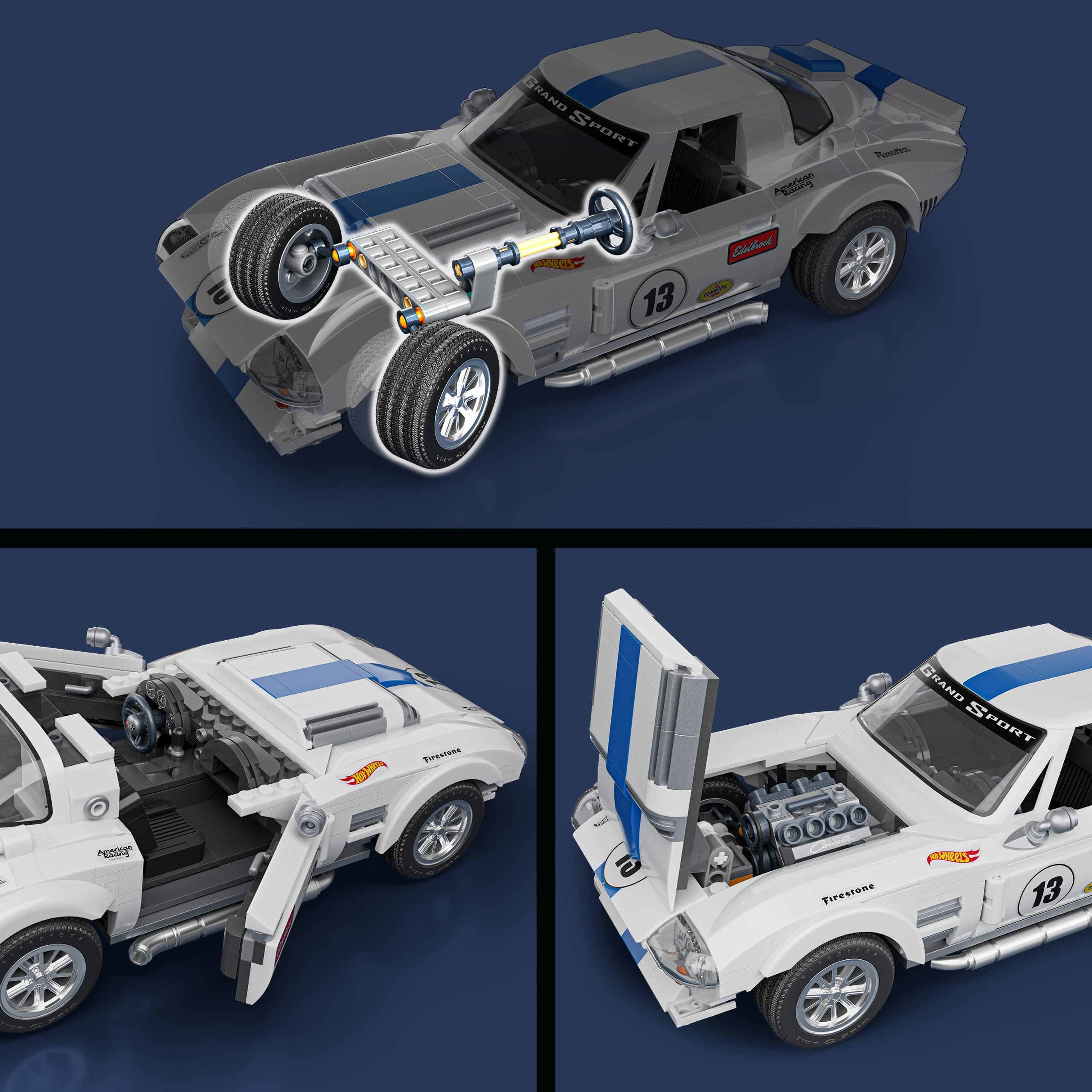 Mattel Brickshop Elite Series Corvette