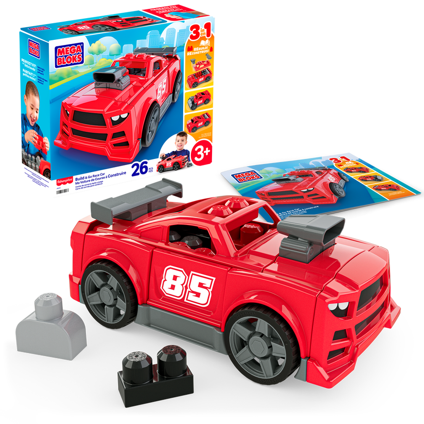 MEGA BLOKS Build & Go Race Car 26 deler