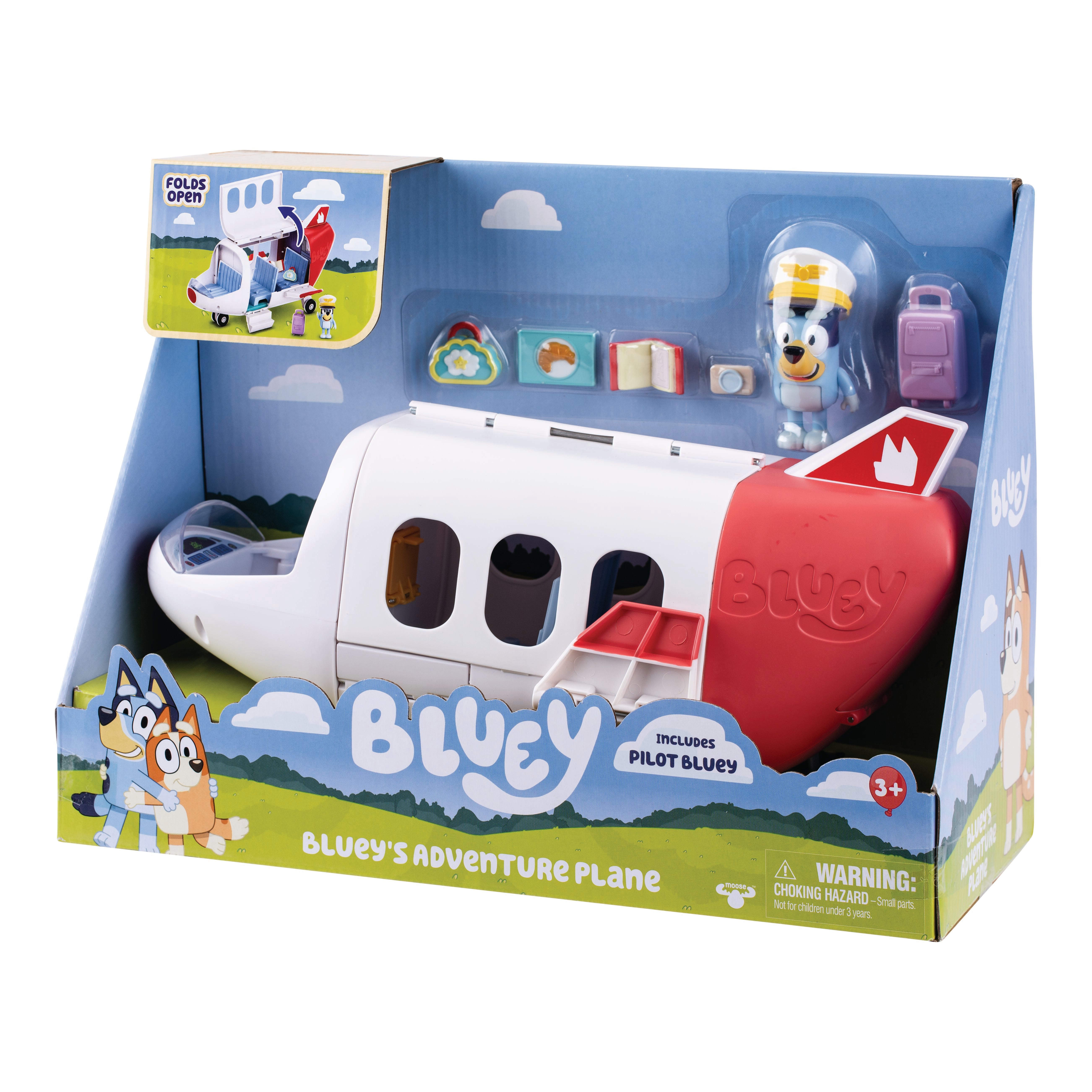Bluey's Jet Flyplassset fra Moose Toys