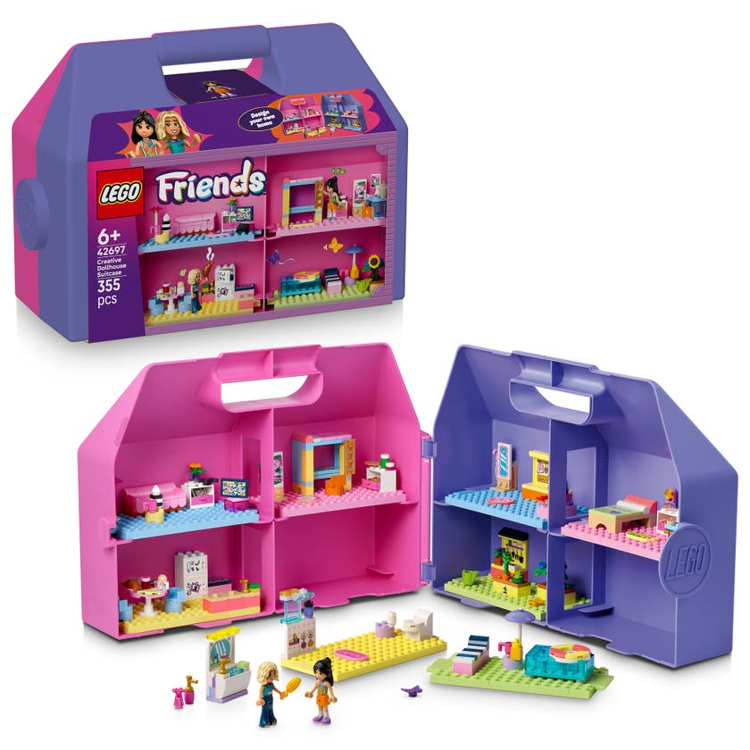 LEGO® Friends Kreativ koffert med dukkehus, byggesett 42697