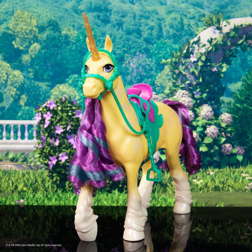 Unicorn Academy, Motedukke Unicorn 28 Cm, Leaf
