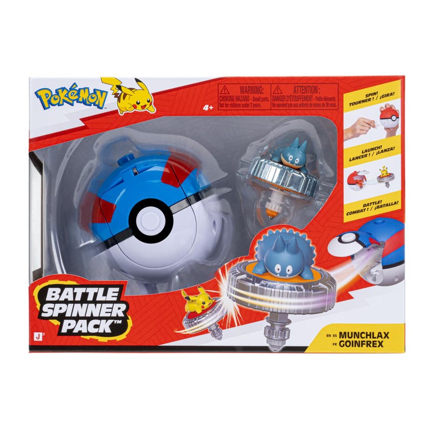 Pokémon Battle Spinner Munchlax med Great Ball