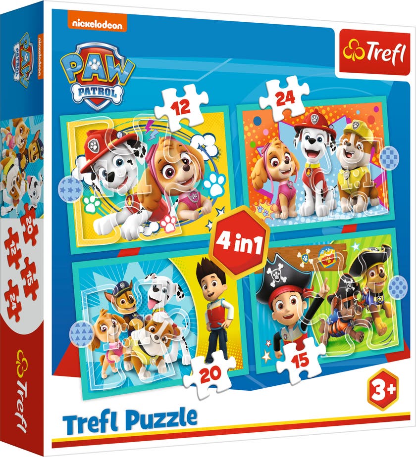 Trefl Paw Patrol puslespill 4 i 1