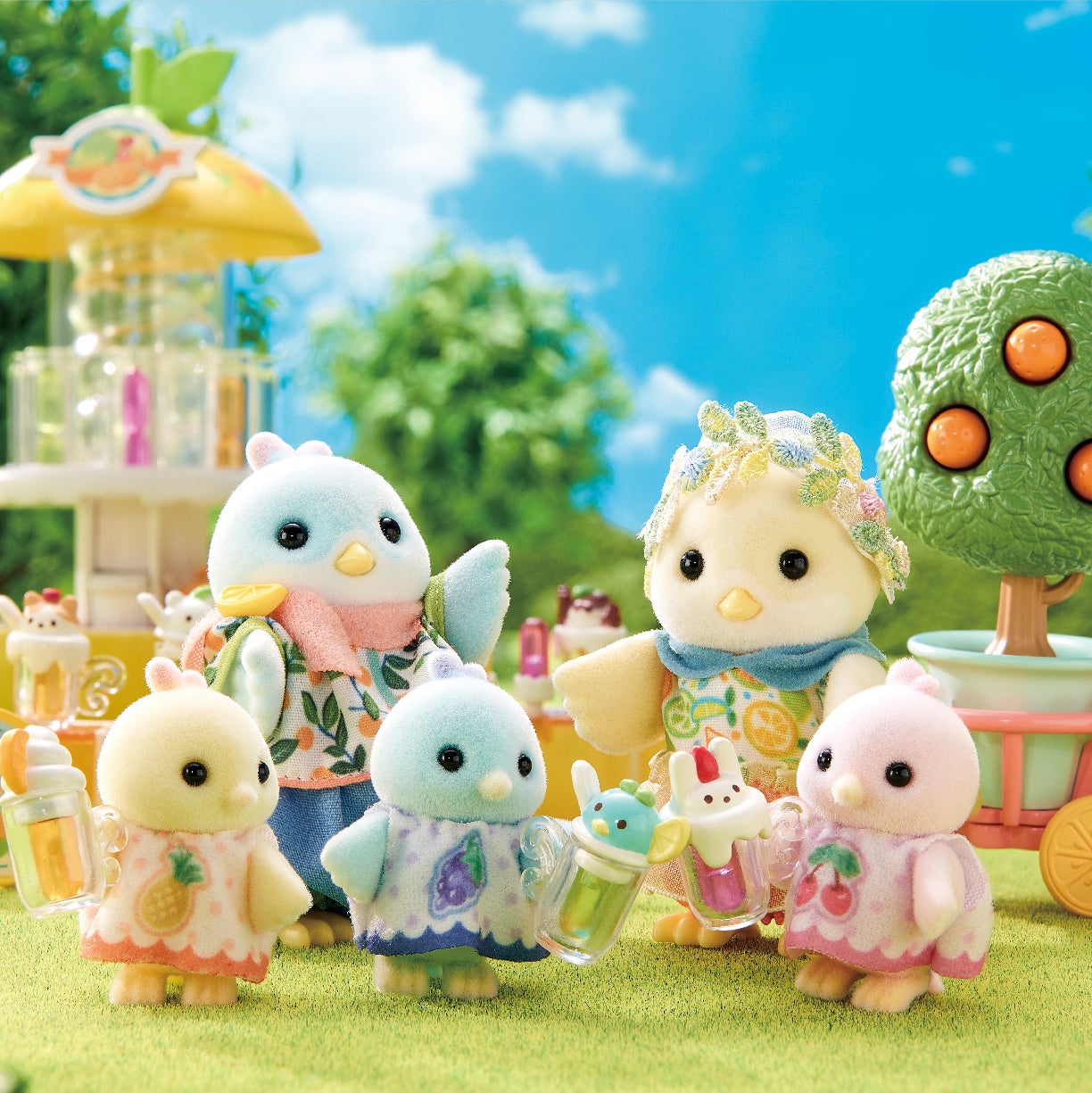 Sylvanian Families - Citrus Bird Family