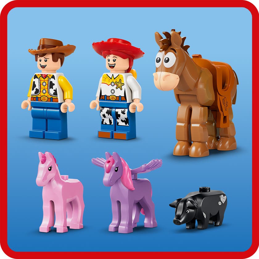 LEGO® ǀ Disney og Pixar Toy Story 5 Blazes hestegård 43304