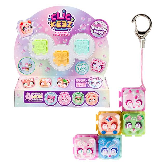 Clickeez Klikkbar Fidget-Nøkkelring 5 Figurer