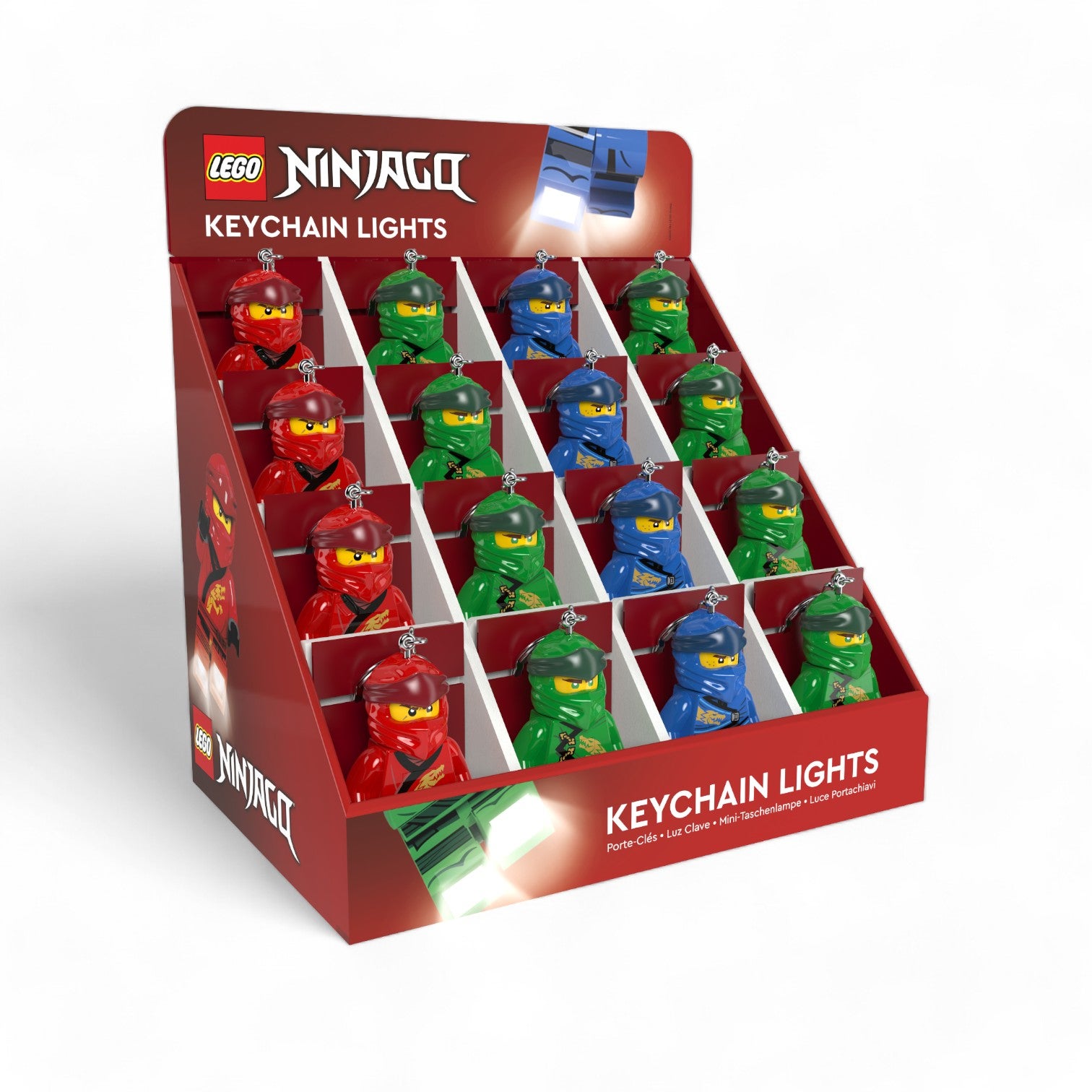 LEGO® Ninjago® Minifigurer Nøkkelring med lys