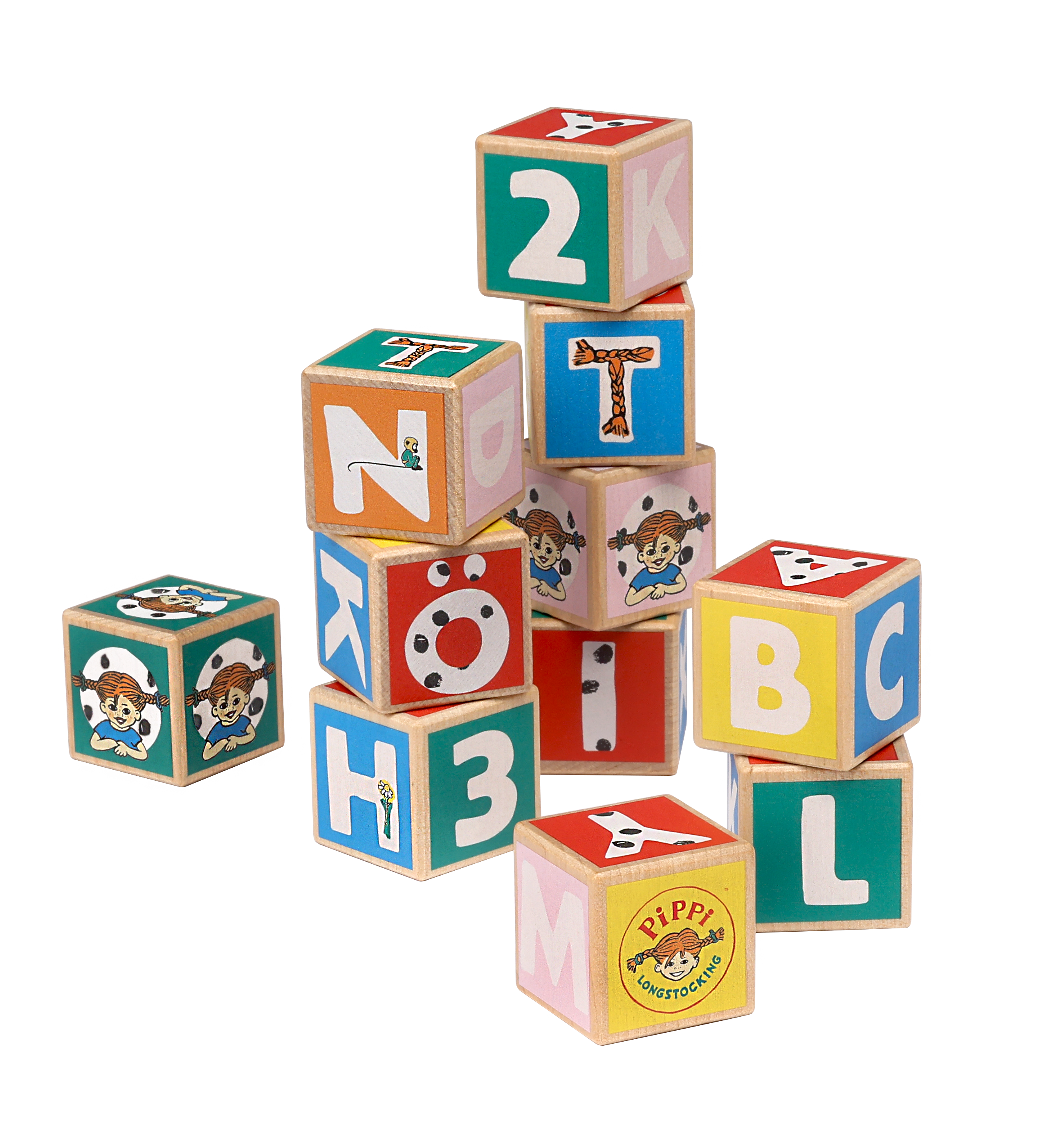 Pippi Bokstavsklossar 36 St