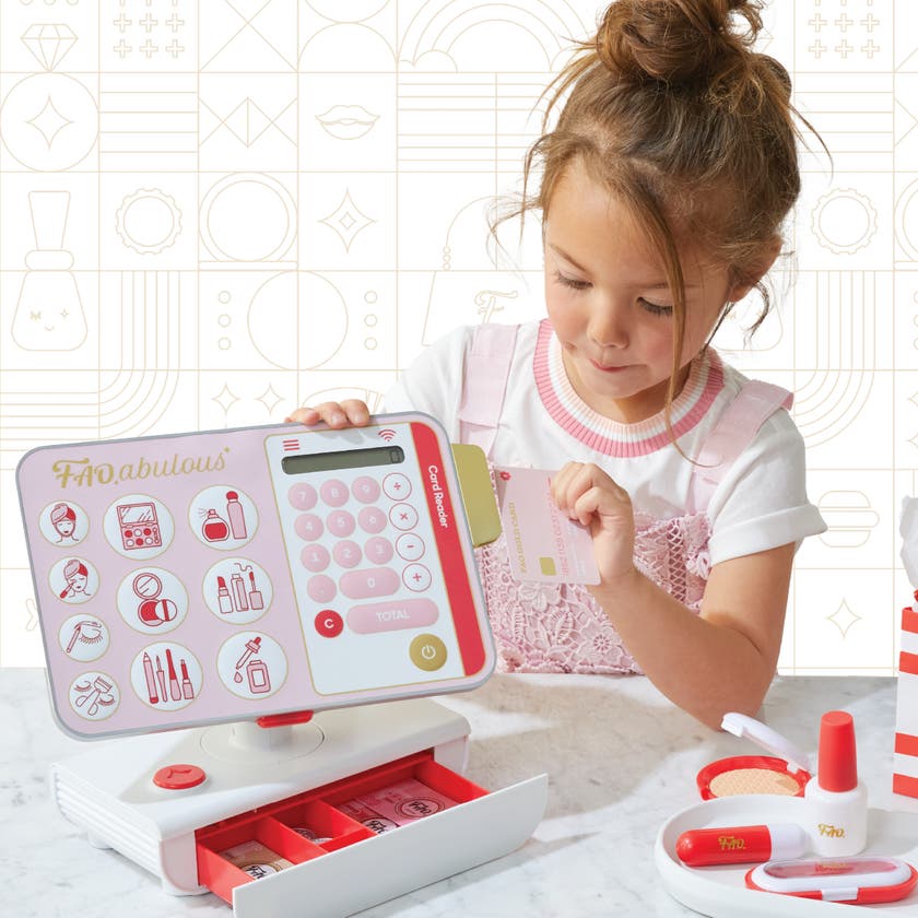 FAO SCHWARZ Sminkbutikk med kassasystem