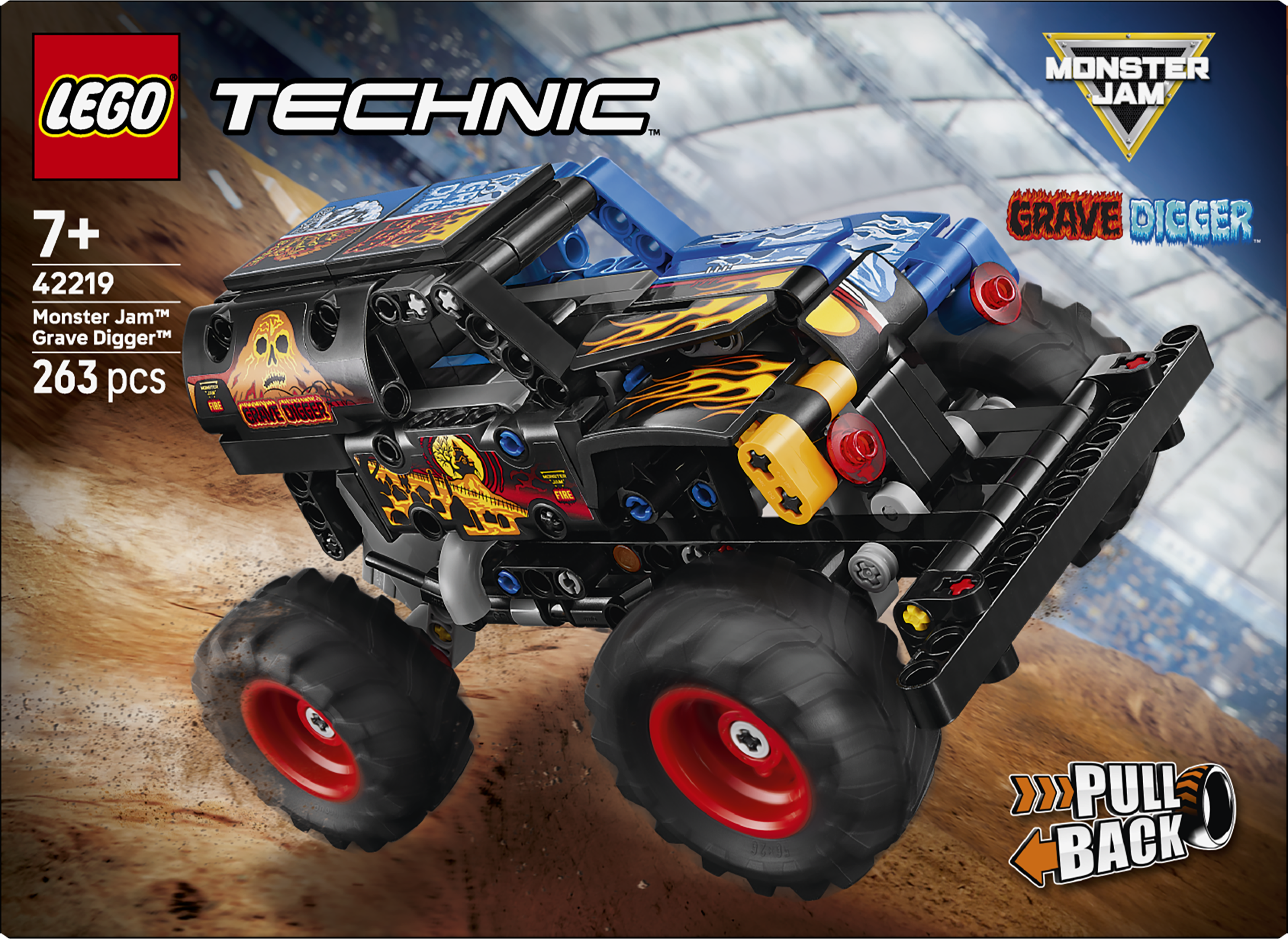 LEGO® Technic Monster Jam™ Grave Digger™ «Ild og is» 42219
