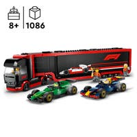LEGO City Formel 1 60445, F1® lastebil med RB20 & AMR24 F1® biler