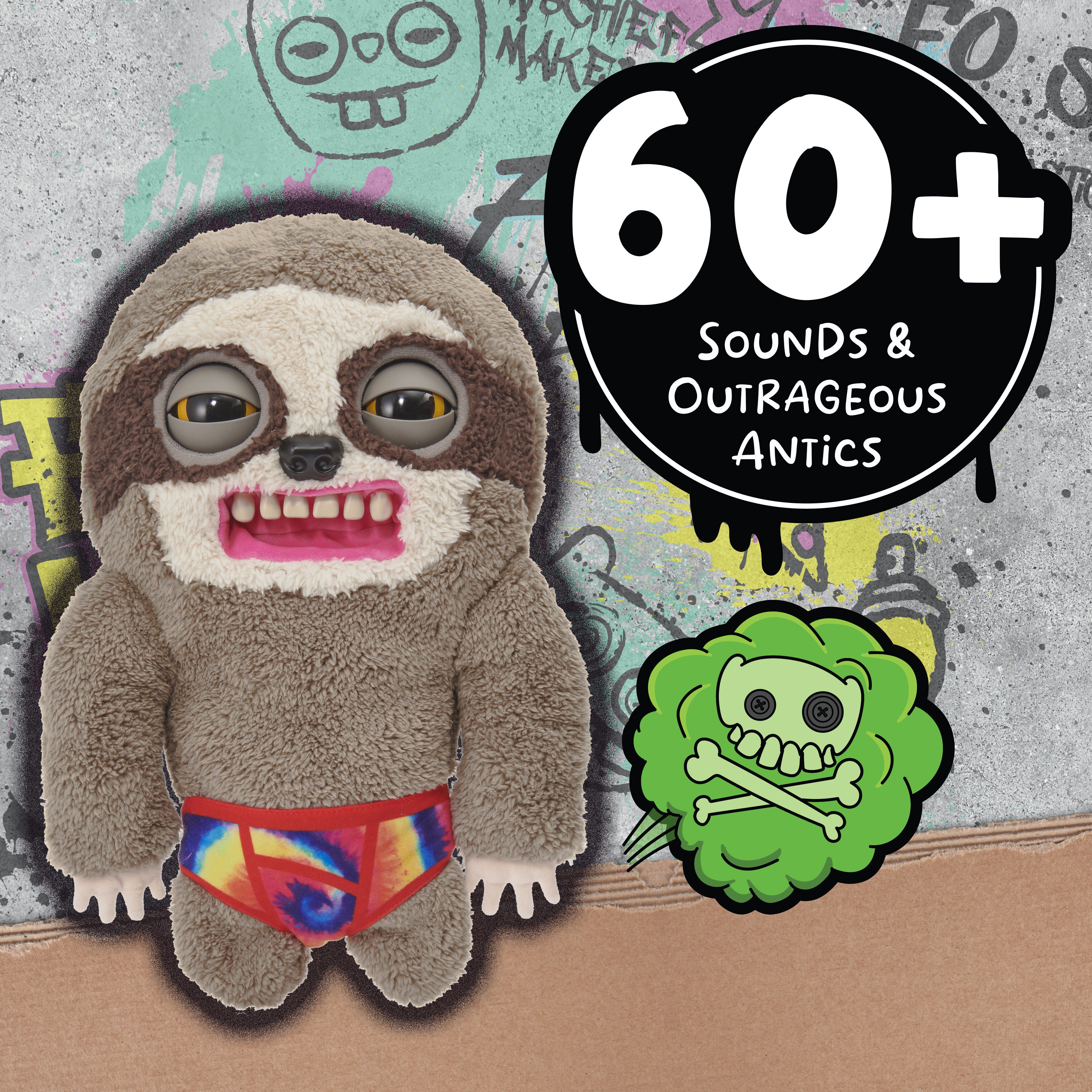Fugglers Sickening Sloth Deluxe Puppetronic Kosedyr