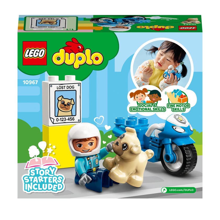LEGO DUPLO Town 10967, Politi motorsykkel