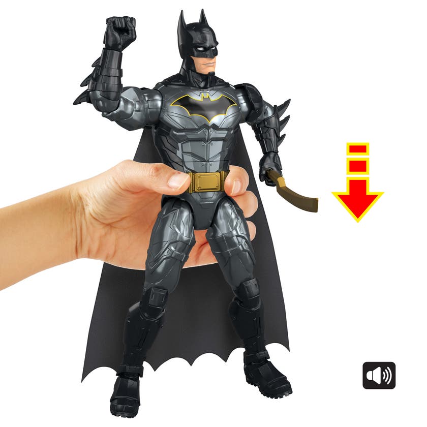 DC Crime Crusher Batman 30 cm med lyd og tilbehør