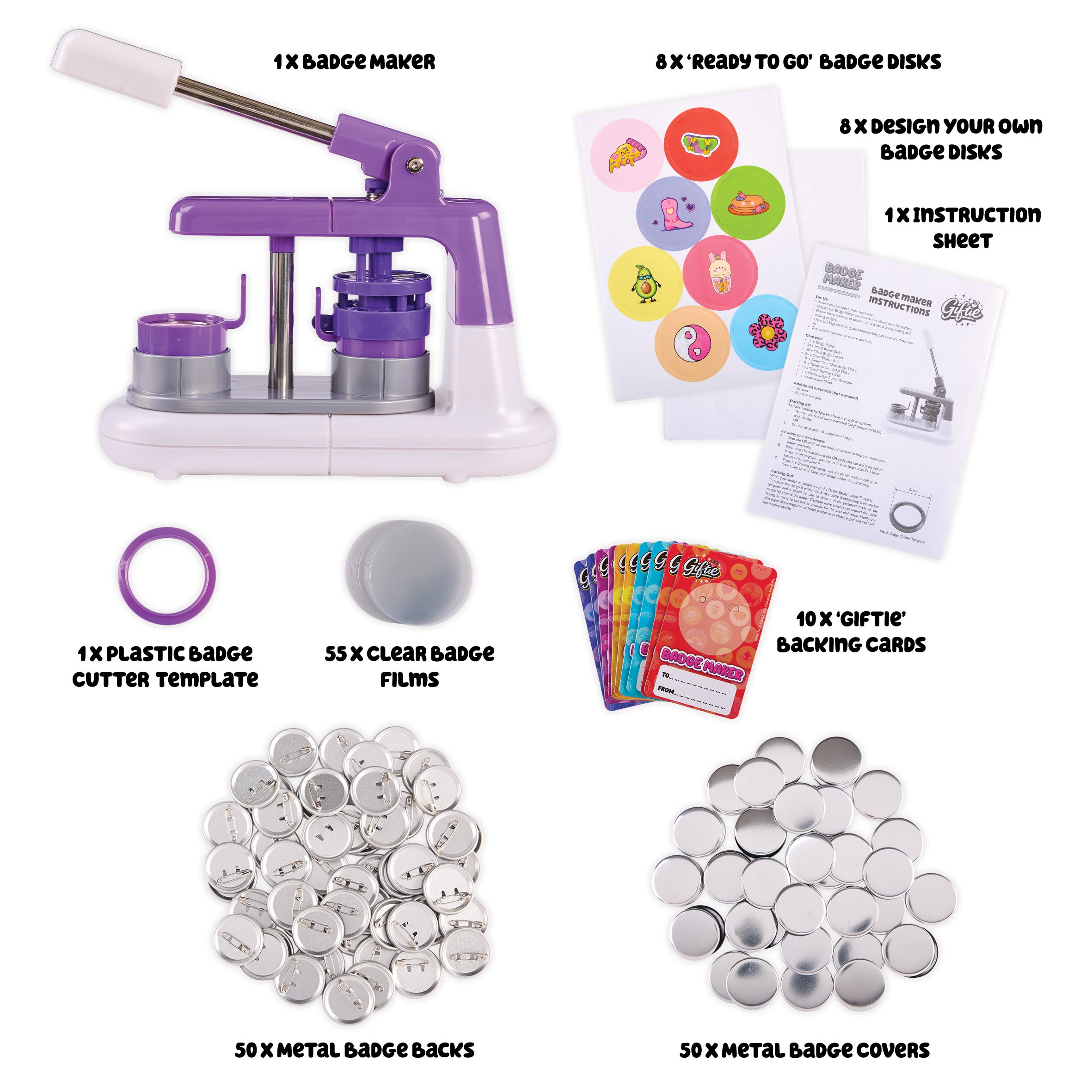 Giftie Badge Maker – lag egne buttons å bruke og gi bort