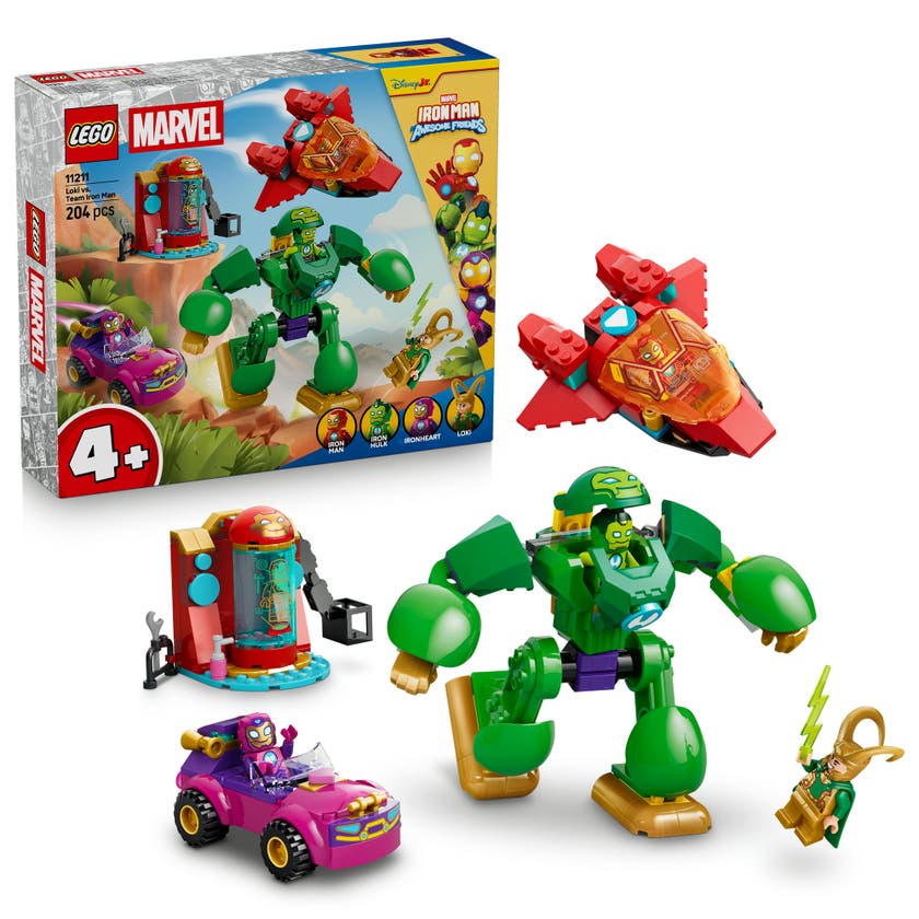 LEGO® ǀ Marvel Iron Man og hans utrolige venner Loki mot Team Iron Man 11211