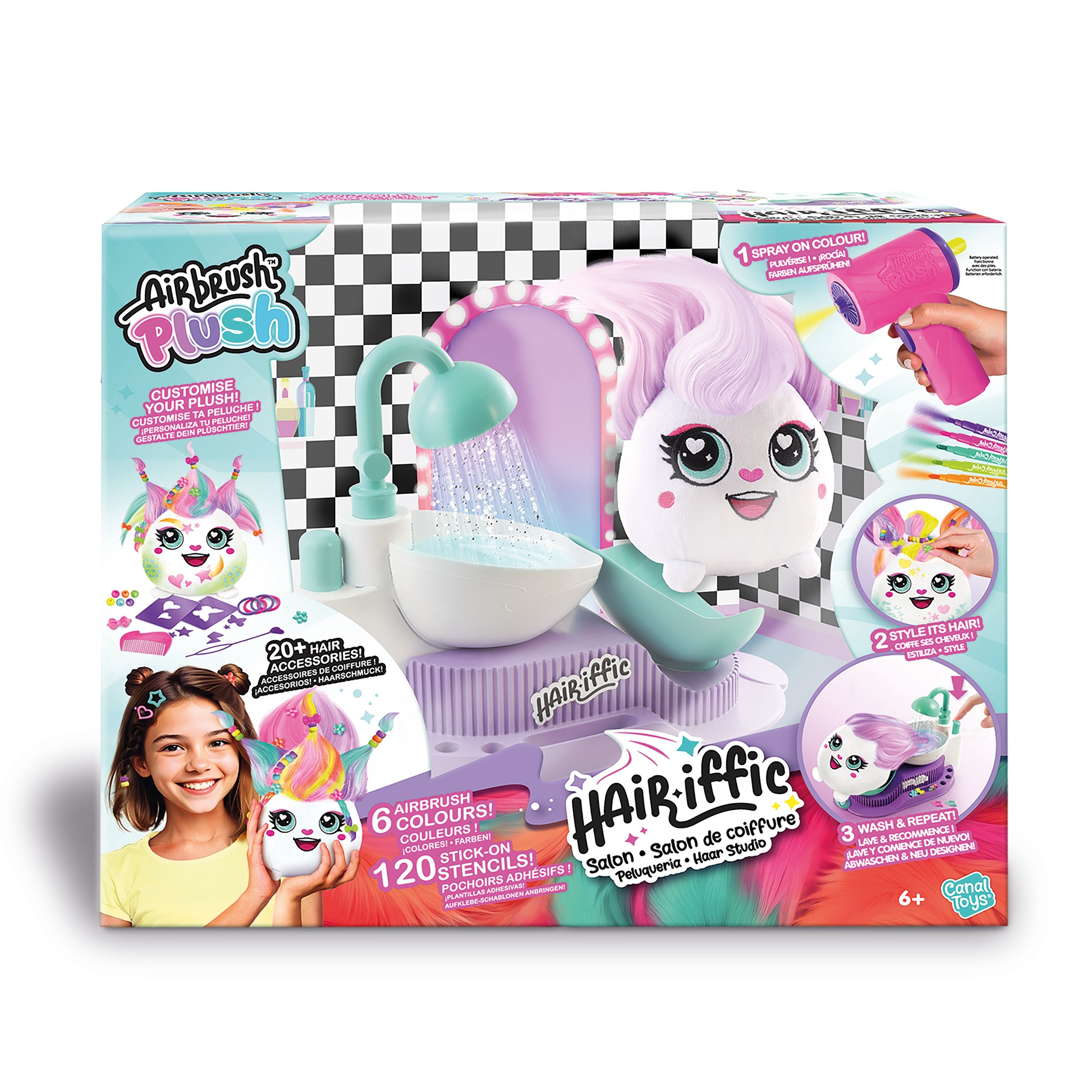 AIRBRUSH PLUSH Hair-iffic Hair Style Salon