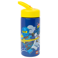 LEGO NINJAGO, Vannflaske med sugerør, 420 ml
