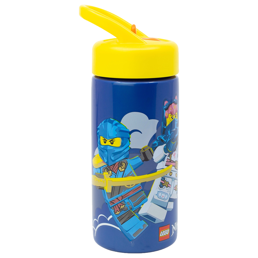 LEGO NINJAGO, Vannflaske med sugerør, 420 ml