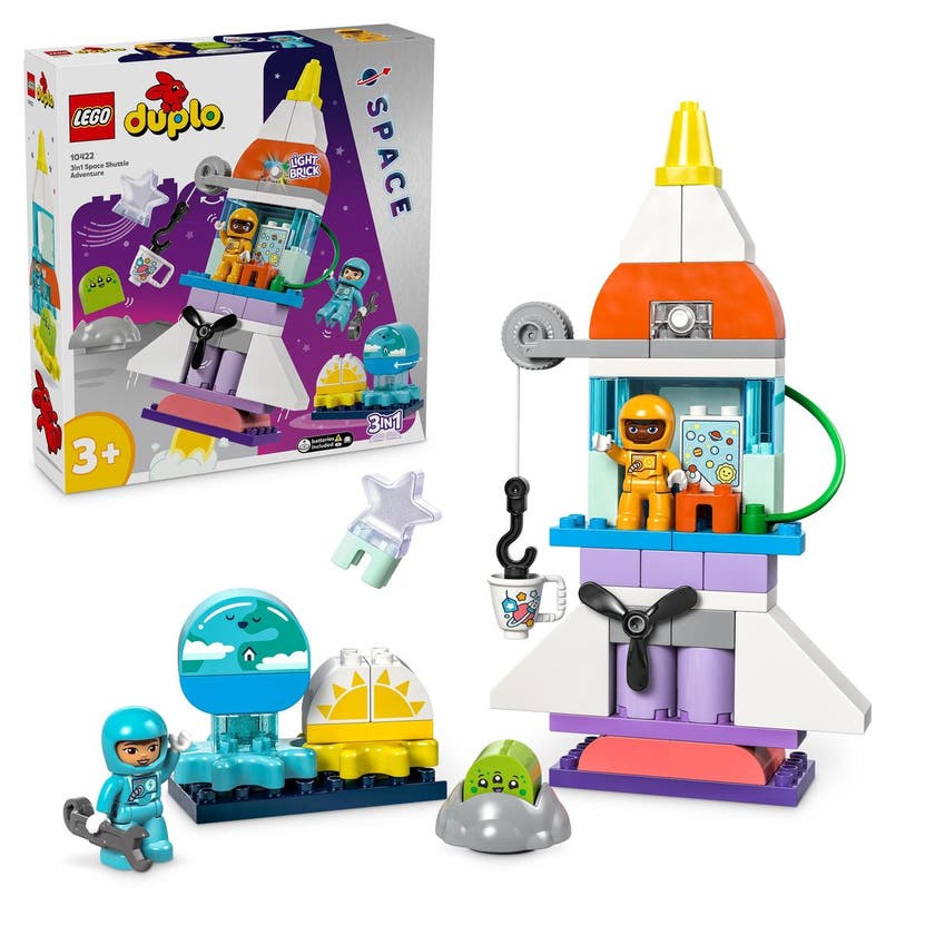 LEGO DUPLO Town 10422, 3i1 Eventyr med romferge
