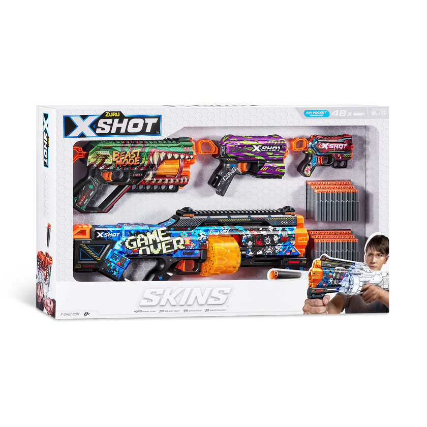 XSHOT Skins Mix Combo Last Stand, Griefer, Flux og Menace