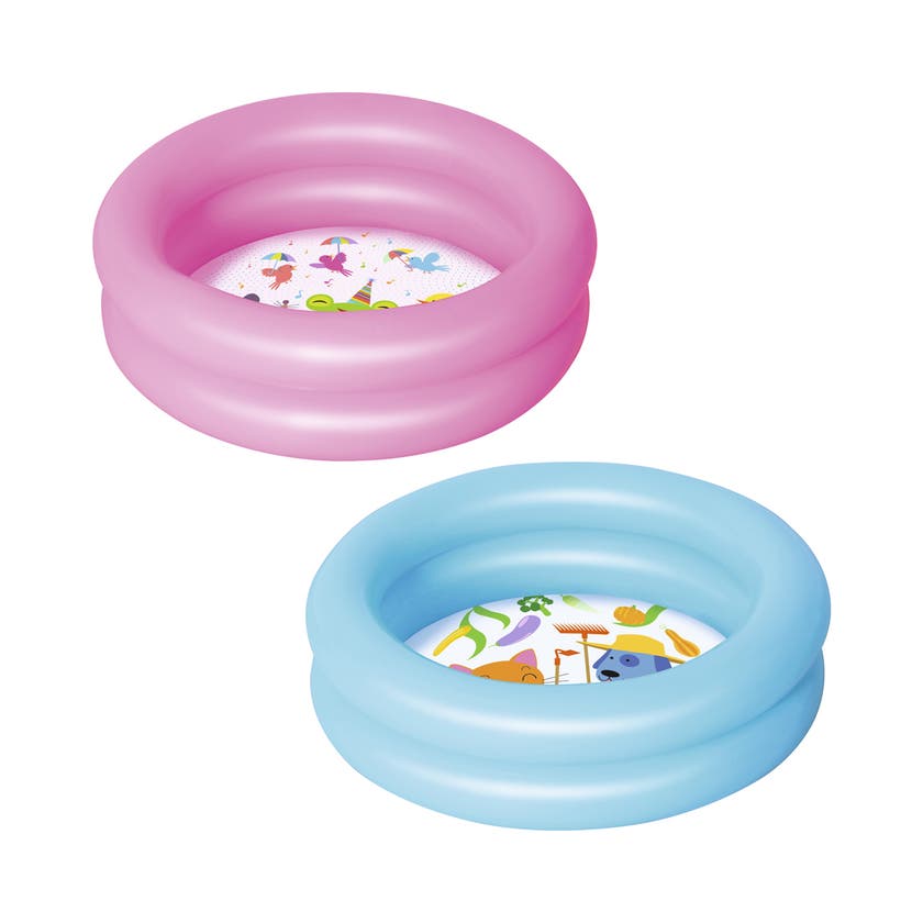 Oppblåsbar babybasseng 61x15 cm, rosa