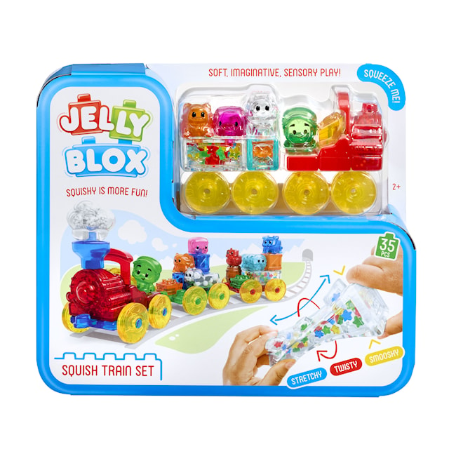 Jelly Blox Togsett - myke byggeklosser