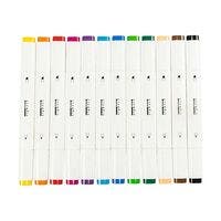 Illustrasjonsmarker, Standardfarger, Spiss 1+8 mm, 12 stk./