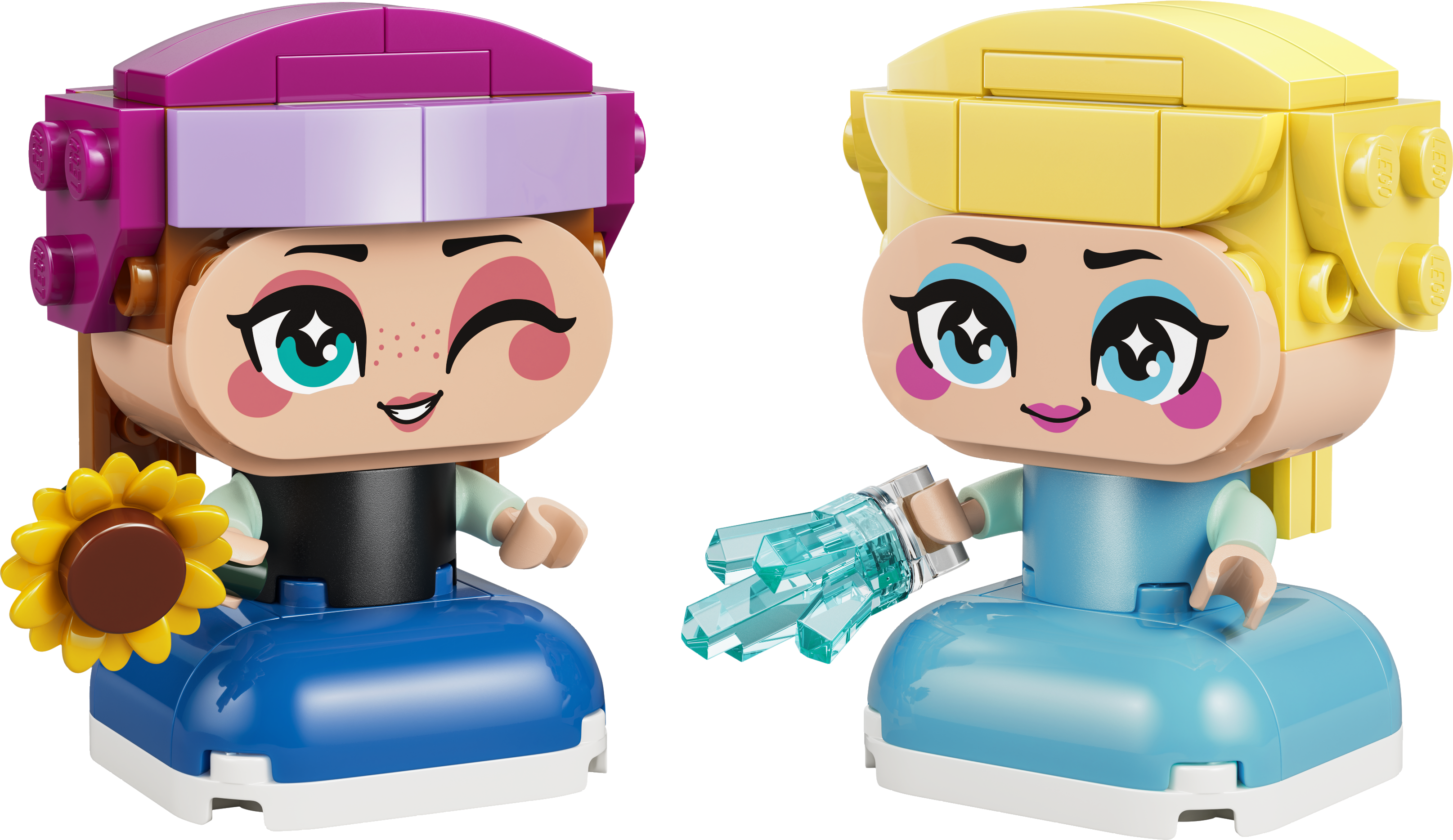 Miniatyrer av Anna og Elsa
