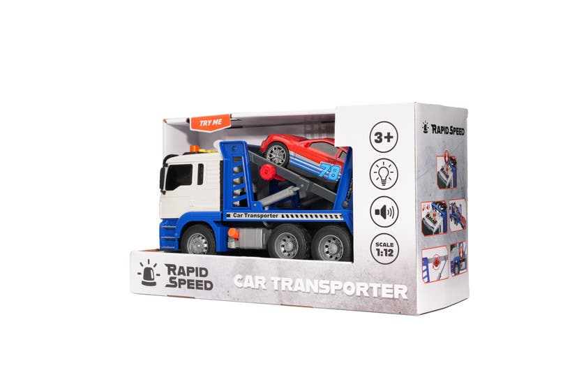 Rapid Speed, Biltransport med bil lys og lyd 35 cm