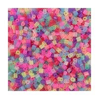 Rørperler i bøtte 5000 stk glitter