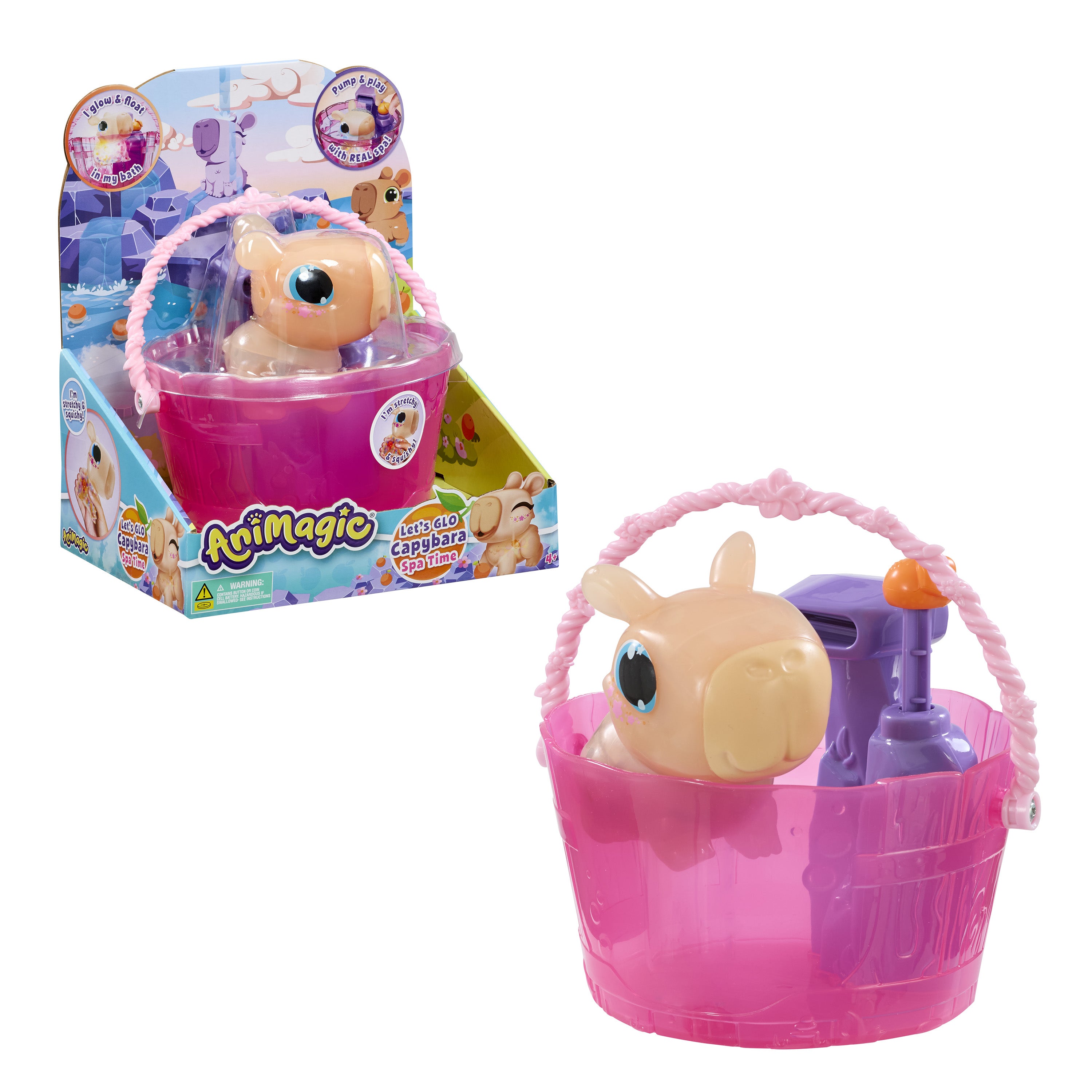 Animagisk Let's Glo Capybara Spa Time