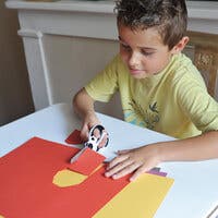 Barnesaks med dyremotiv, Panda