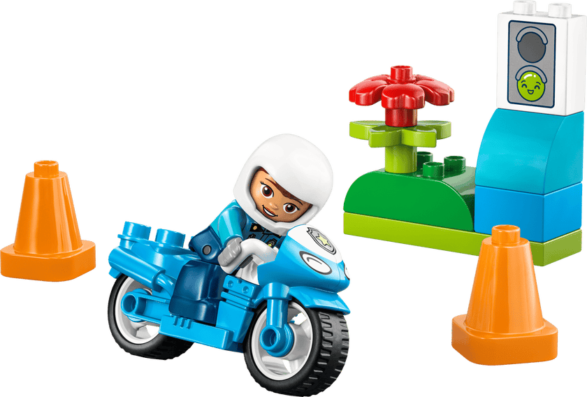 Blå politimotorsykkel